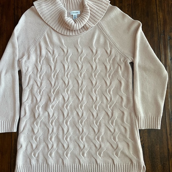 Calvin Klein Womens Dusty Pink Tunic Sweater - Picture 9 of 9